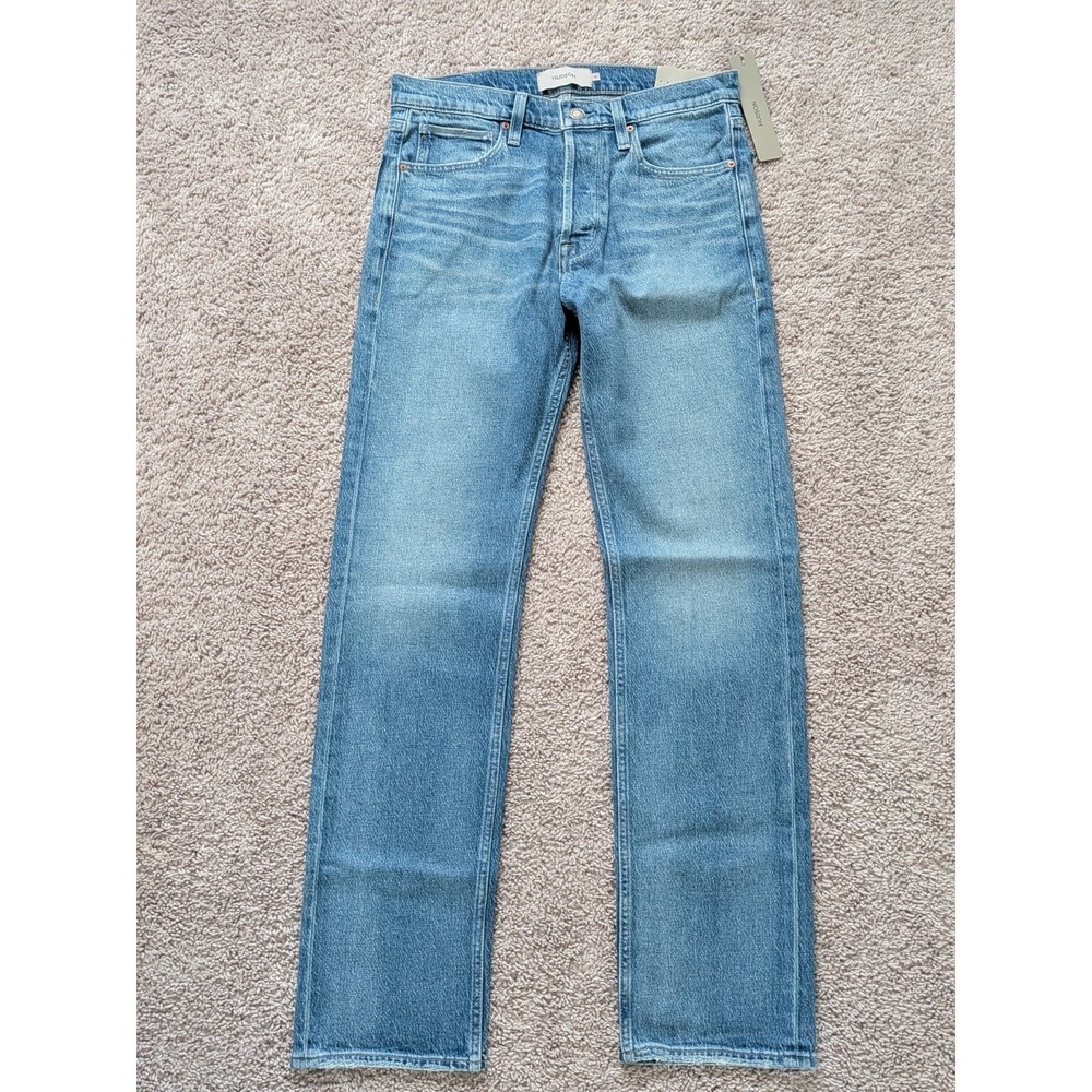Hudson Jeans Wes Classic Straight Leg Men 31x31 Valley Light Wash Button Fly NWT